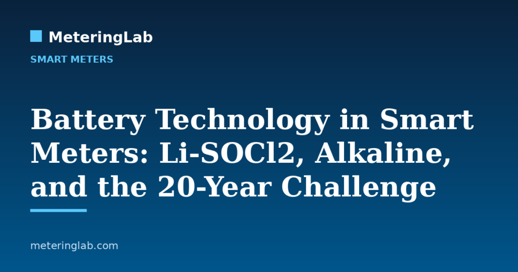 Battery Technology in Smart Meters: Li-SOCl2, Alkaline, and the 20-Year Challenge — MeteringLab
