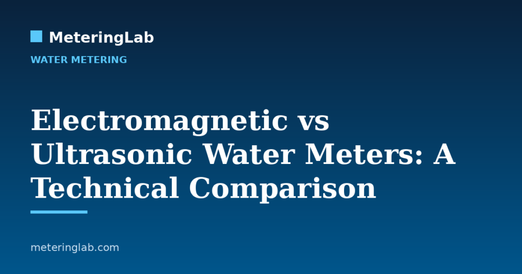 Electromagnetic vs Ultrasonic Water Meters: A Technical Comparison — MeteringLab