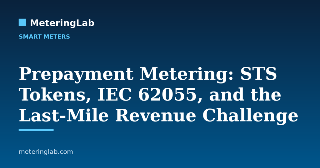 Prepayment Metering: STS Tokens, IEC 62055, and the Last-Mile Revenue Challenge — MeteringLab